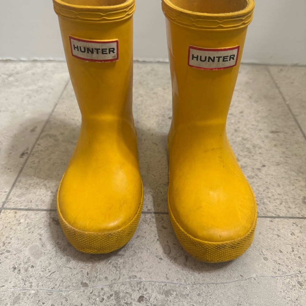Hunter Yellow Rain Boots